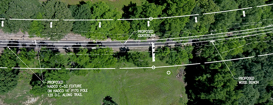 Rail trail layout